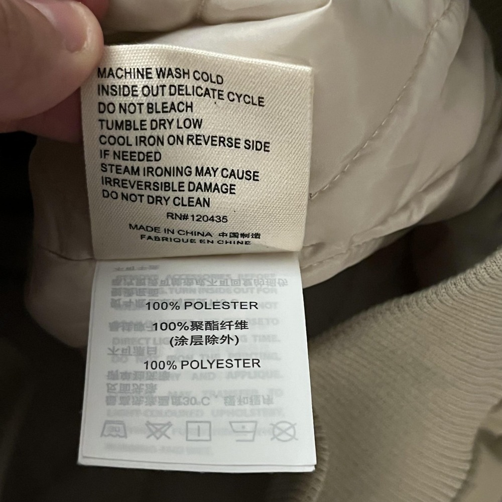 Evisu Heritage Jacket Mens XL Beige Bomber Bounty Hunter Embroidered Back Logo - Picture 12 of 15